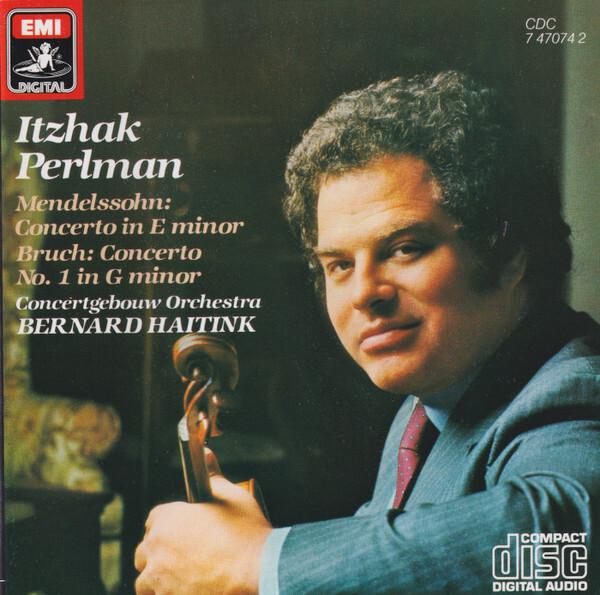 Itzhak Perlman, Mendelssohn*, Bruch*, Concertgebouw Orchestra*, Bernard Haitink - Concerto In E Minor / Concerto No. 1 In G Minor État correct -  reconditionné disponible sur Label Emmaüs